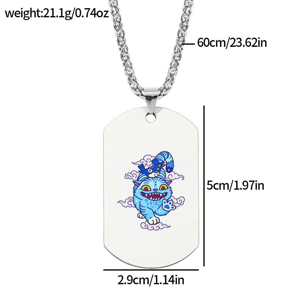 K-pop Demon Hunters - Demon Tiger Tag Necklace 