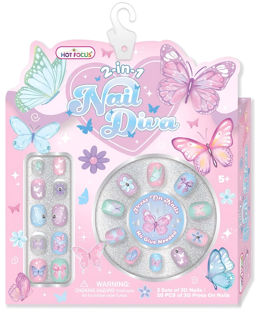 Hot Focus Nail Diva Kit - Butterflies