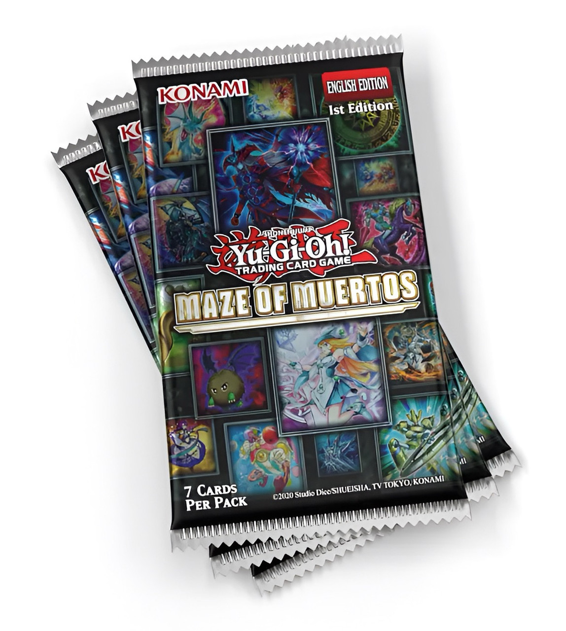 YuGiOh! TCG Maze Of Muertos - 7 x Card Blister Pack