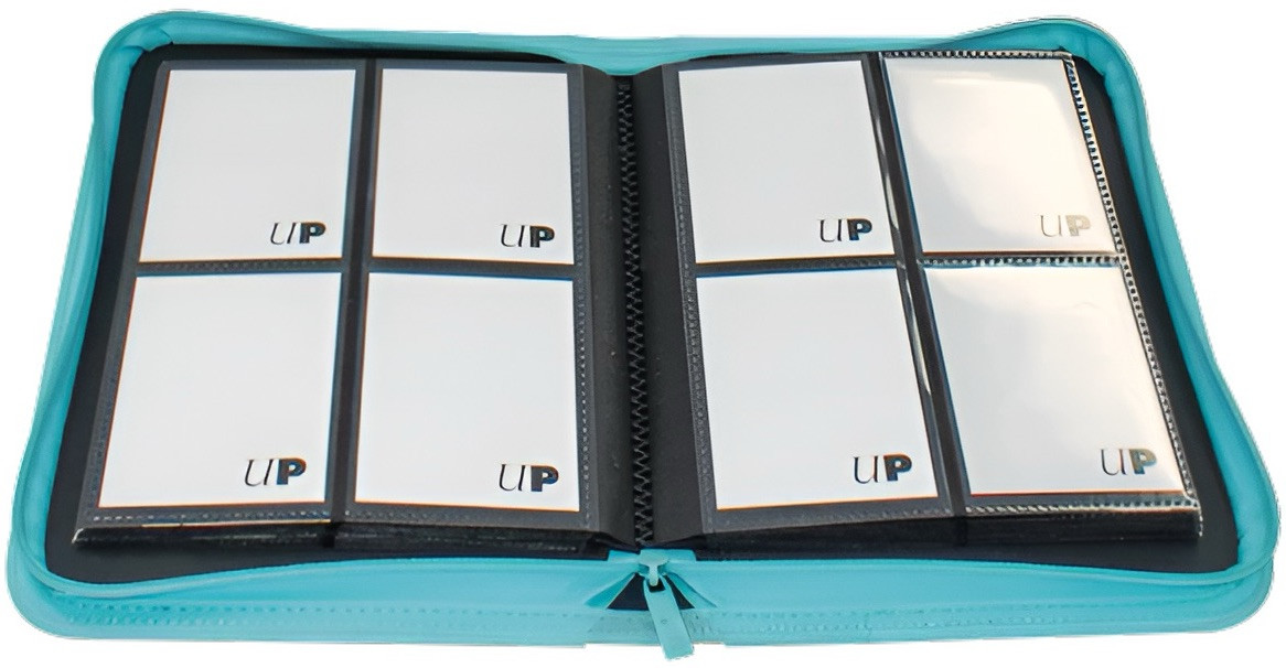 Ultra Pro Vivid 4-Pocket Zippered Pro-Binder - Light Blue