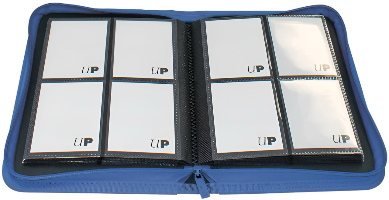 Ultra Pro Vivid 4-Pocket Zippered Pro-Binder - Blue