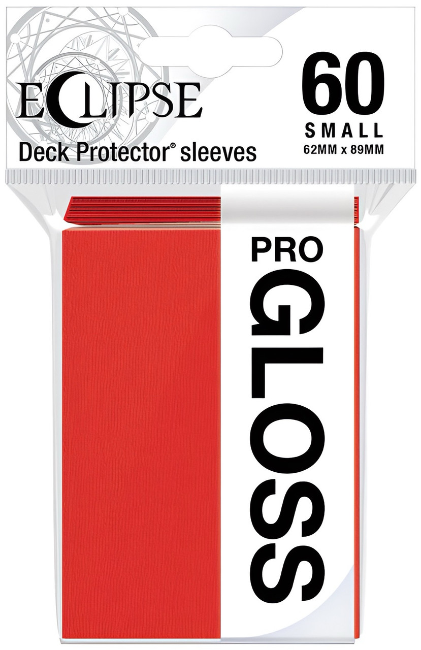 Ultra Pro Eclipse Gloss Small Sleeves 60 pack - Apple Red