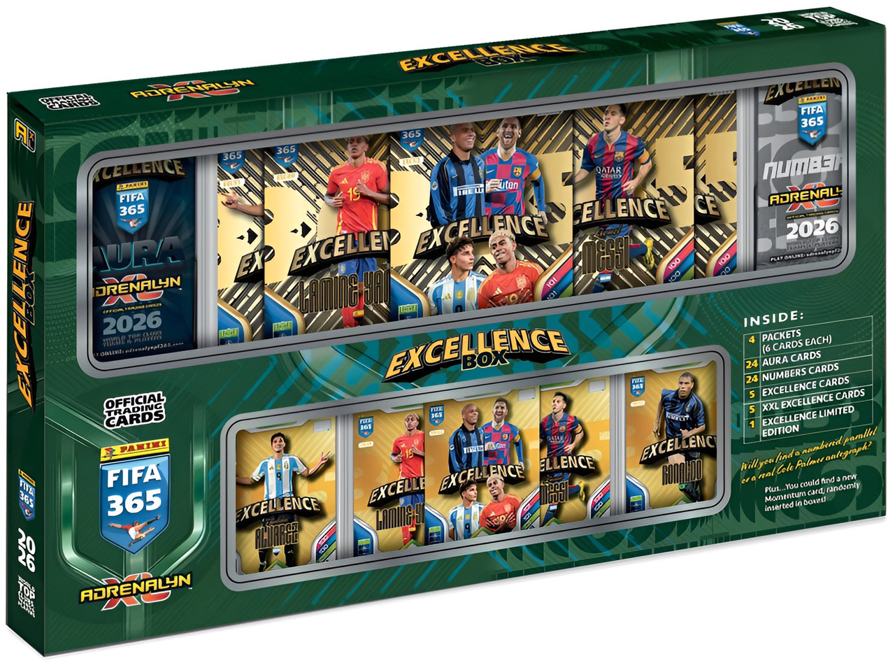 Panini FIFA 365 Adrenalyn XL 2026 Soccer Excellence Box