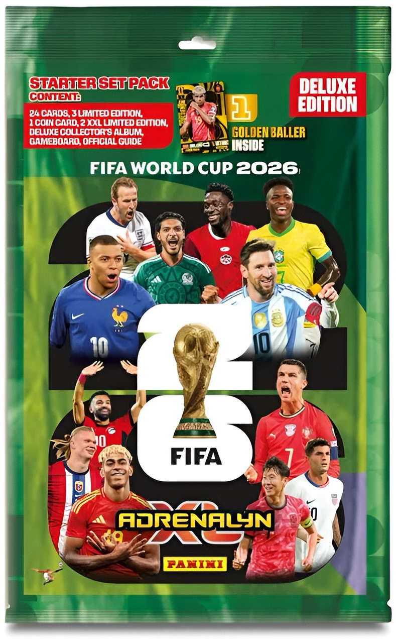 Panini FIFA World Cup Adrenalyn XL 2026 Card Starter Pack Deluxe Version