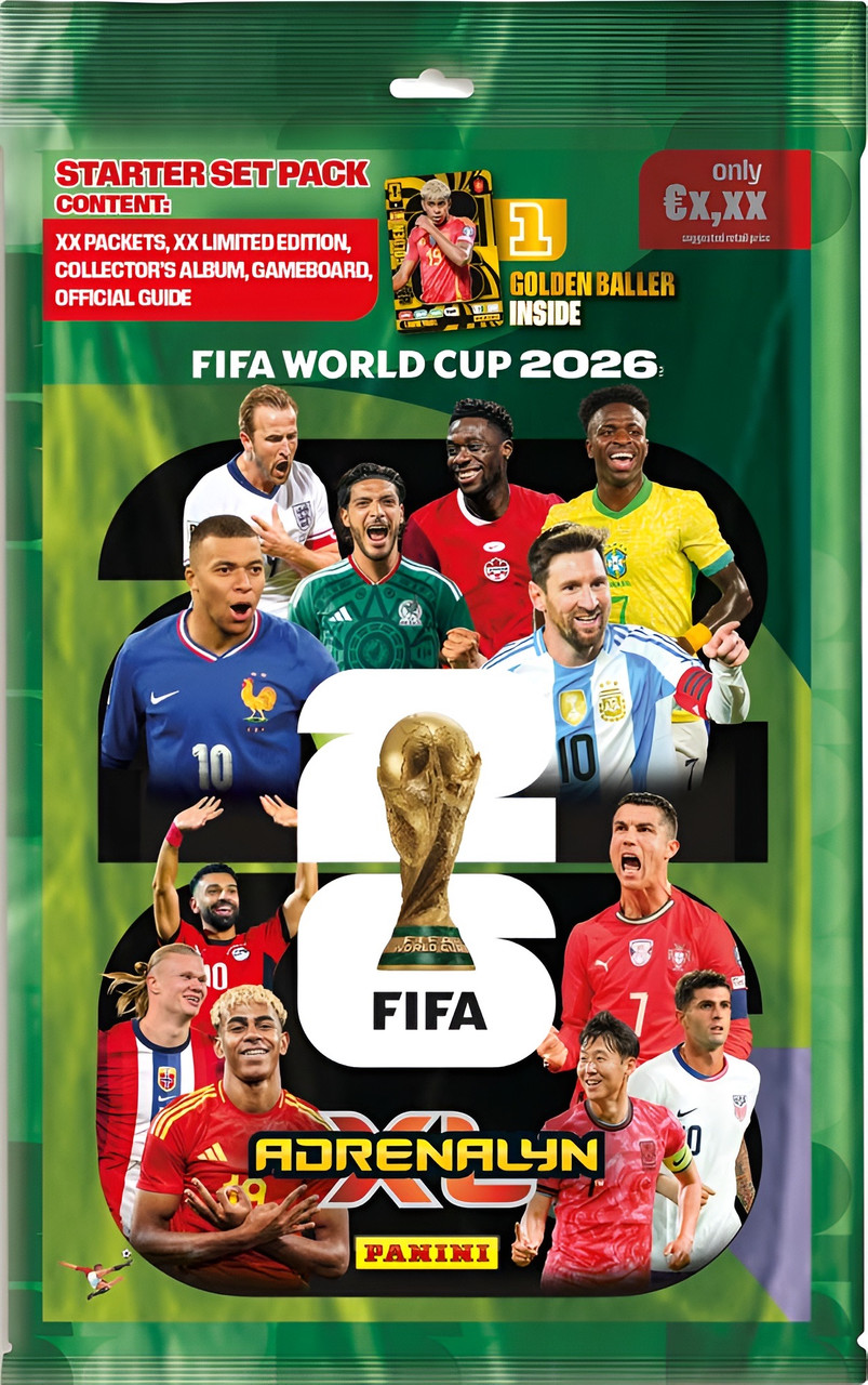 Panini FIFA World Cup Adrenalyn XL 2026 Card Starter Pack Deluxe Version