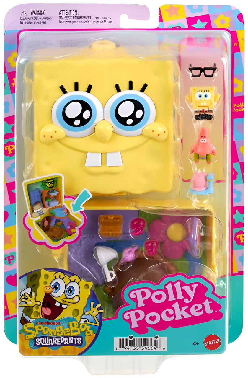 Polly Pocket Spongebob Partnership Compact with Patrick Doll