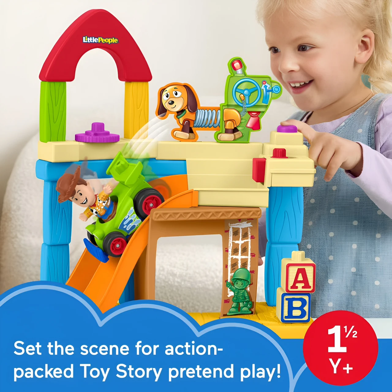Fisher-Price Little People Disney Pixar Toy Story Andy's Room Toddler Playset