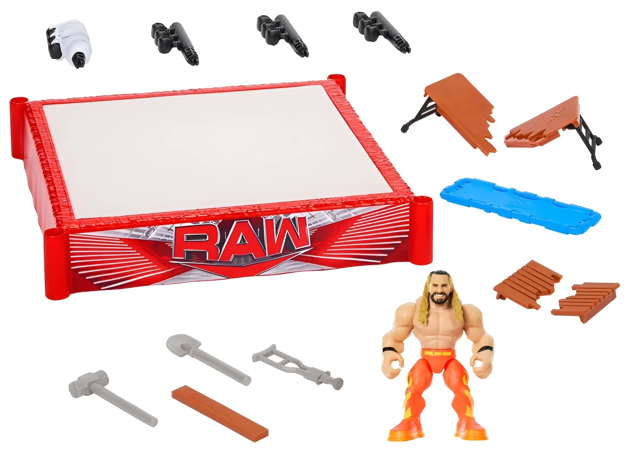 WWE Knuckle Crunchers Rebound Ring & Action Figure
