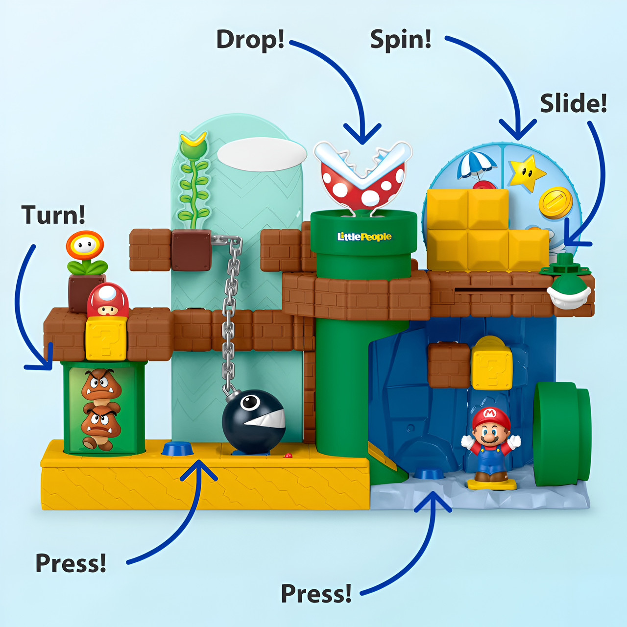 Fisher-Price Little People My Mario Adventure Playset