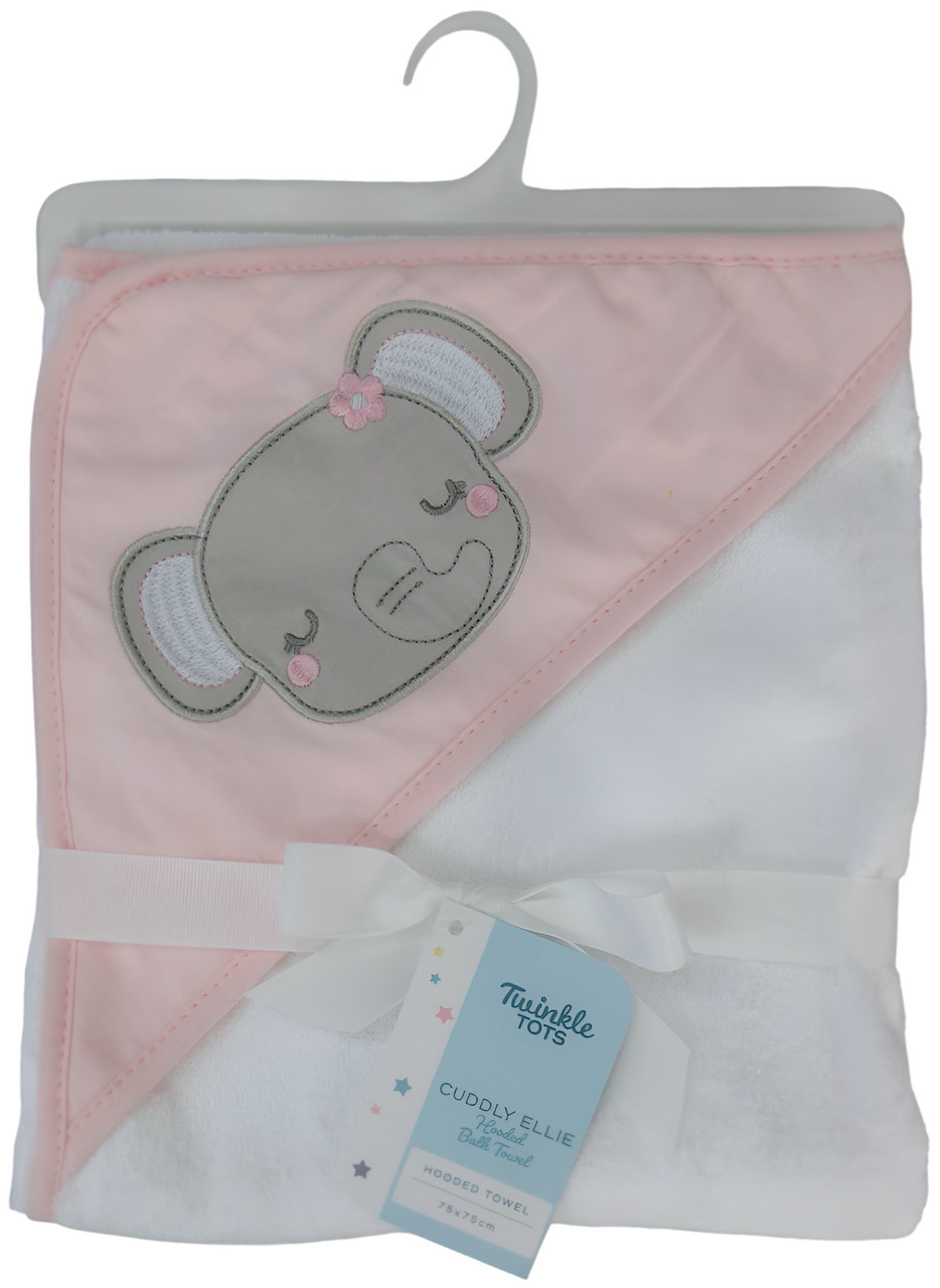 Twinkle Tots - Cudly Ellie Hooded Bath Towel - Elephant