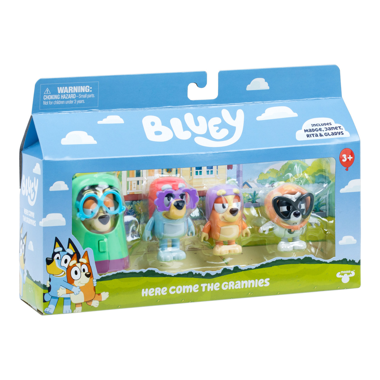Bluey - Here Come the Grannies Figures 4 Pack