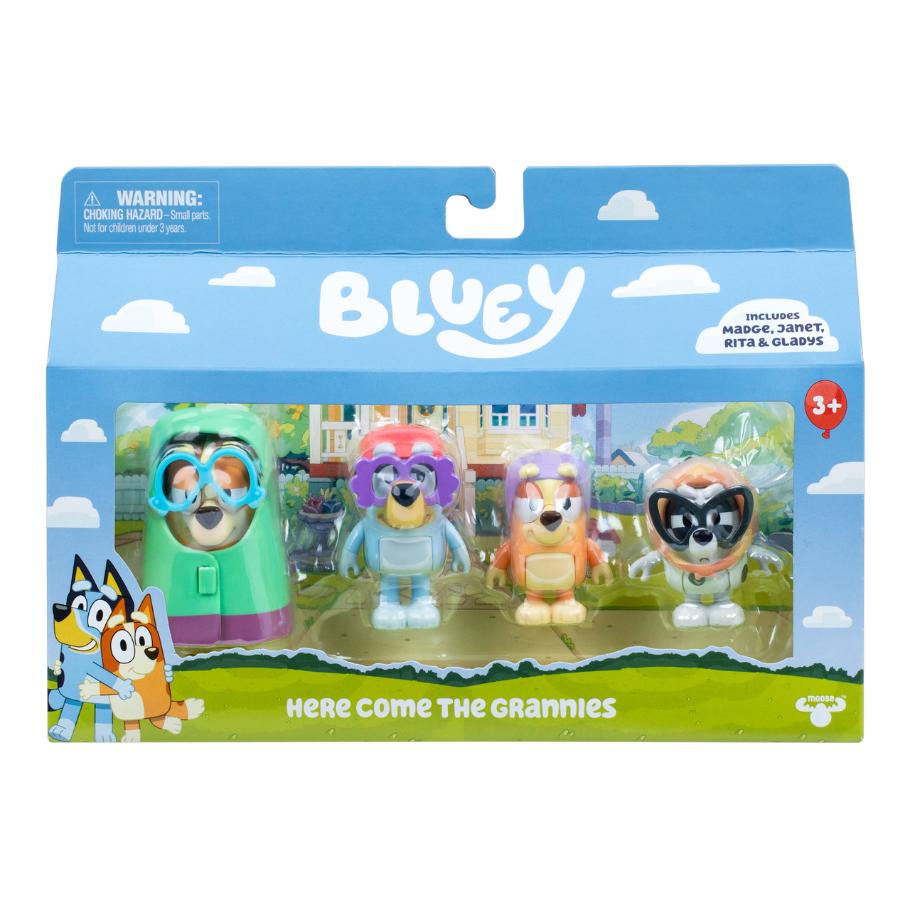 Bluey - Here Come the Grannies Figures 4 Pack