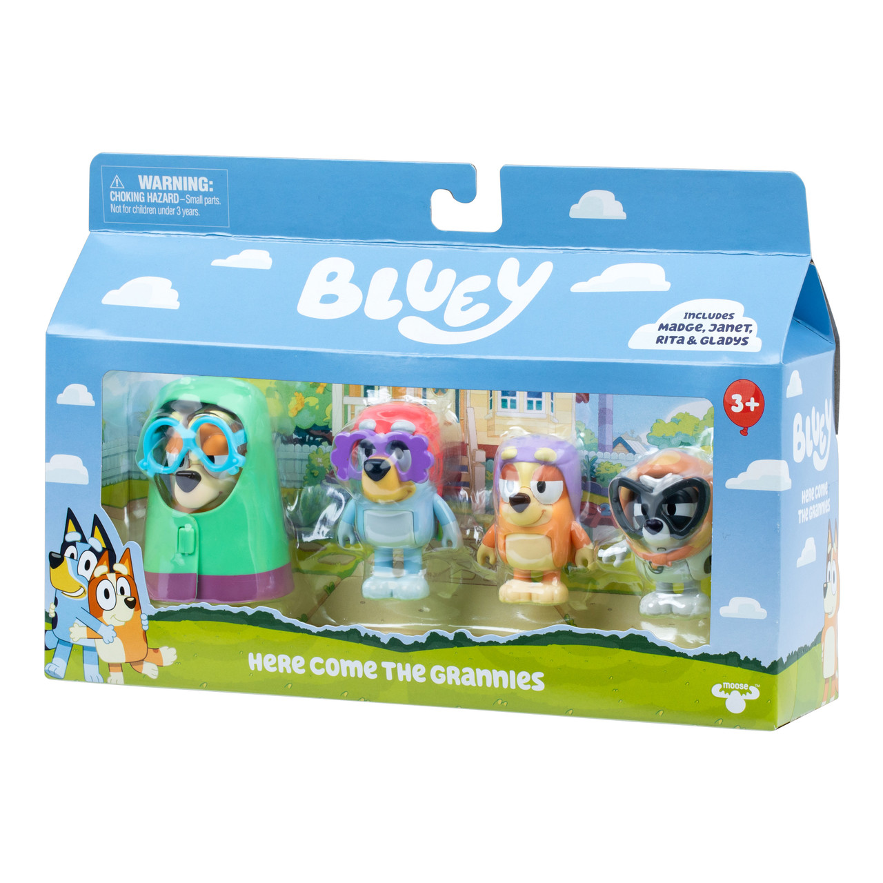 Bluey - Here Come the Grannies Figures 4 Pack