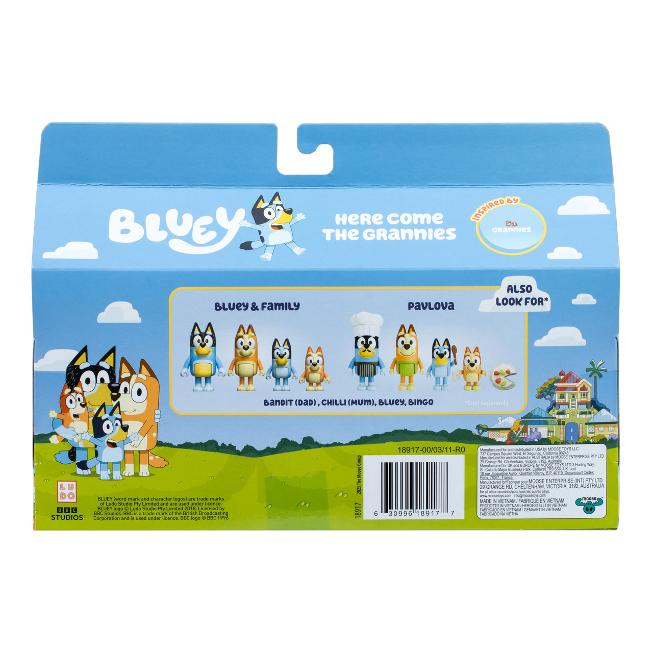 Bluey - Here Come the Grannies Figures 4 Pack