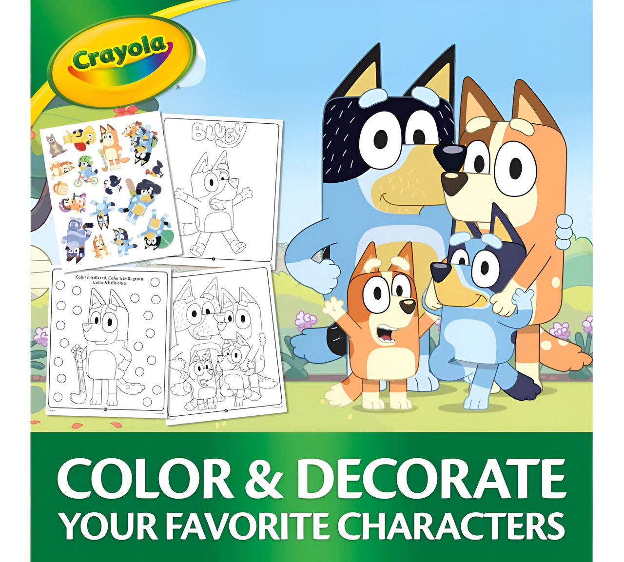 Crayola Bluey Colour and Sticker Activity Set with Markers