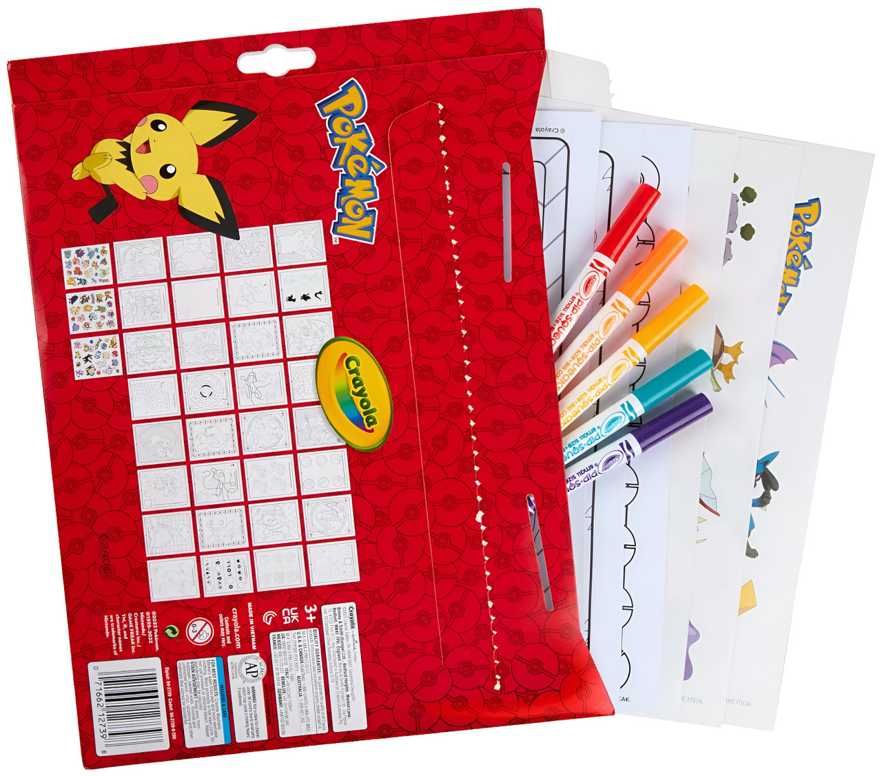 Crayola Pokemon Colour and Sticker Activity Set with Markers