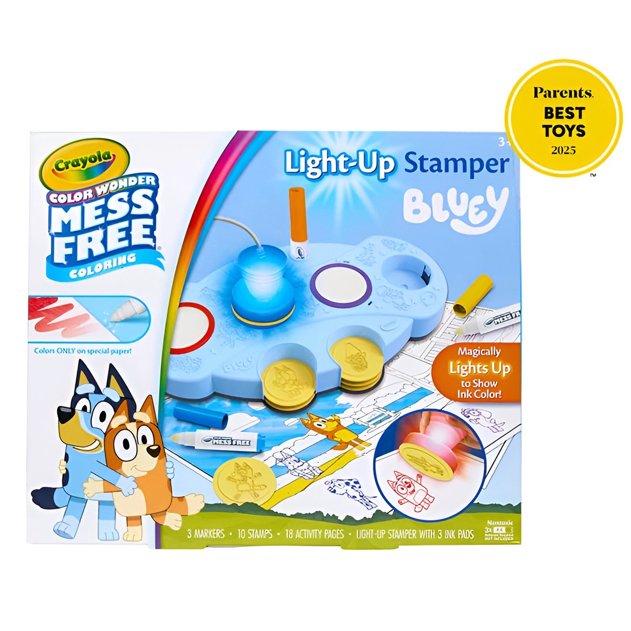 Crayola Bluey Colour Wonder Mess Free Light-Up Stamper