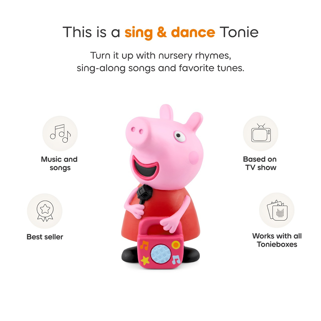 Tonies Peppa Pig My First Album Audio Play Figure