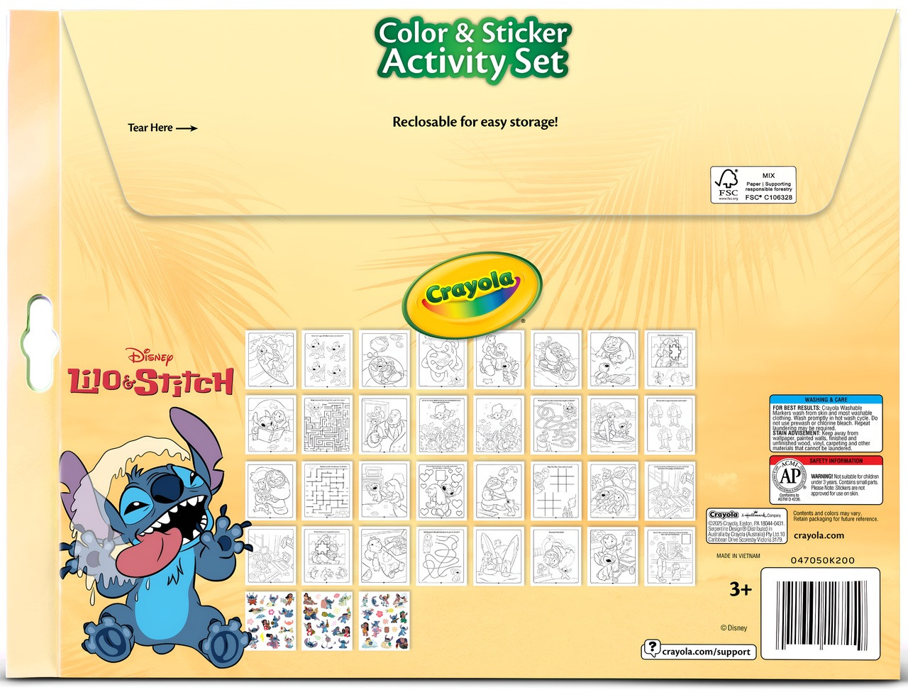 Crayola Disney Lilo & Stitch Colour & Sticker Activity Set