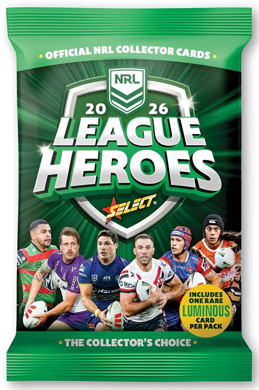 2026 NRL League Heroes Cards Pack