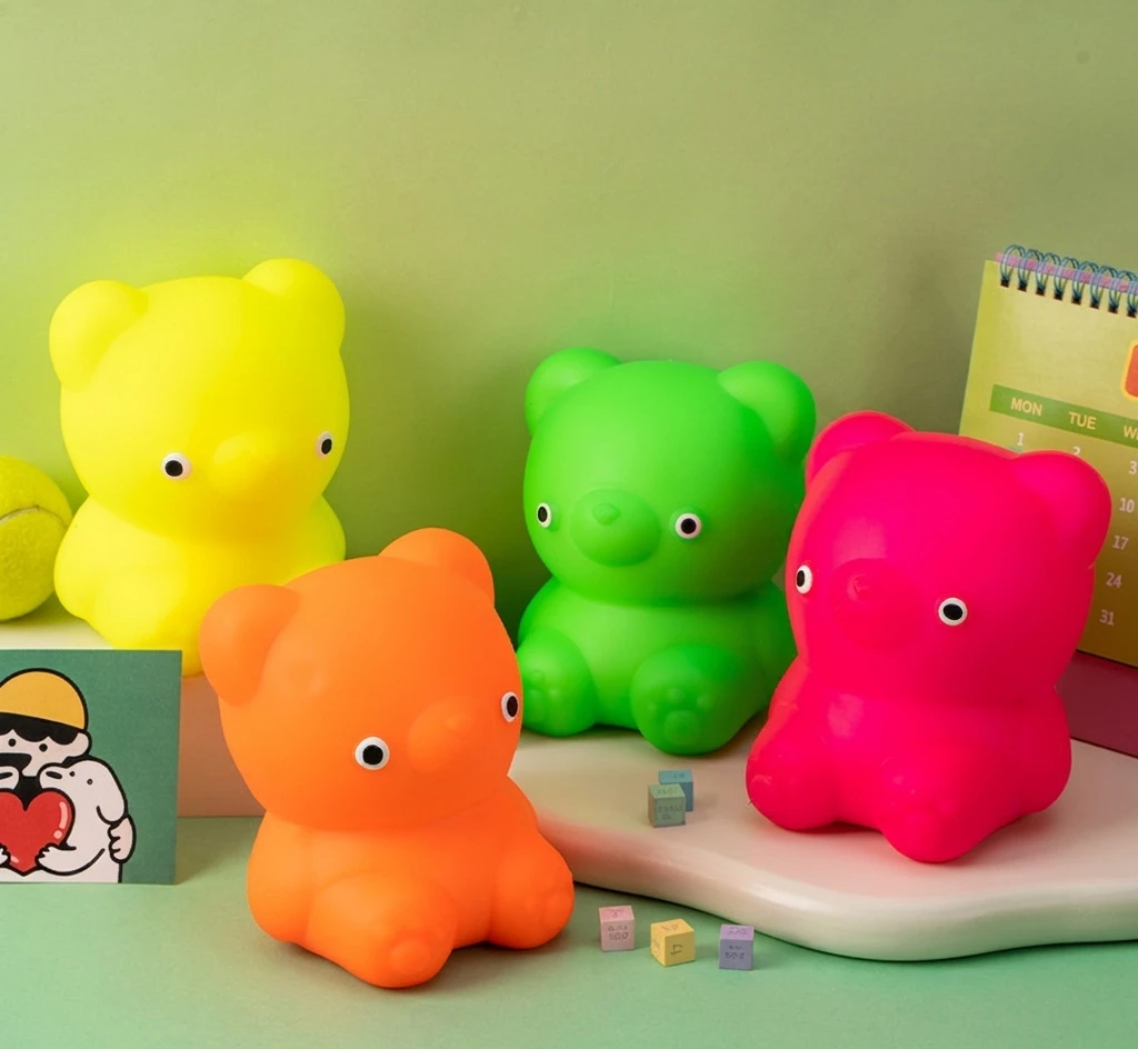 Fluro Friend Squishy Bear