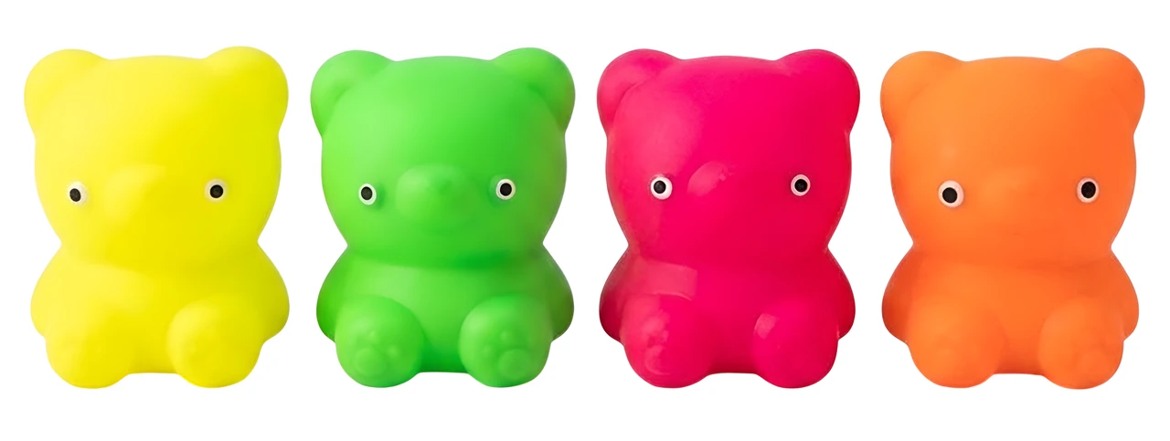 Fluro Friend Squishy Bear