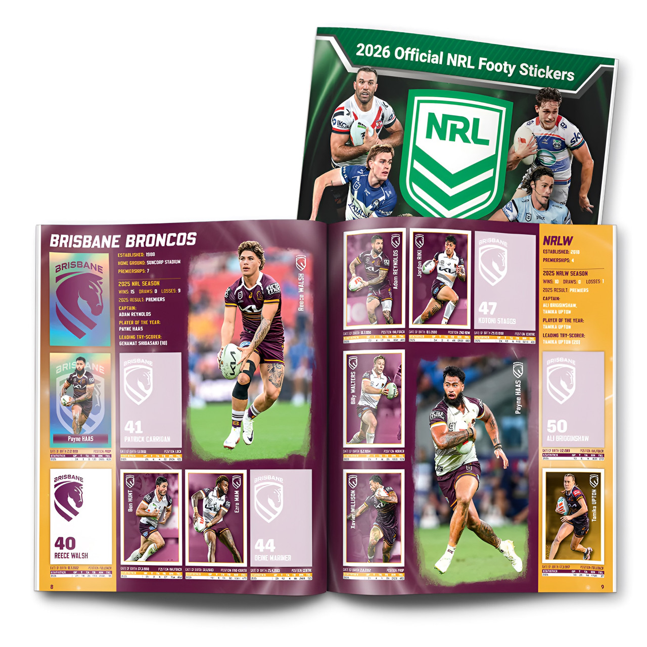 2026 Official NRL Footy Stickers Book Bundle