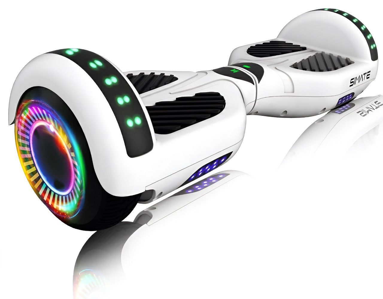 Hoverx Light-Up Hoverboard - White