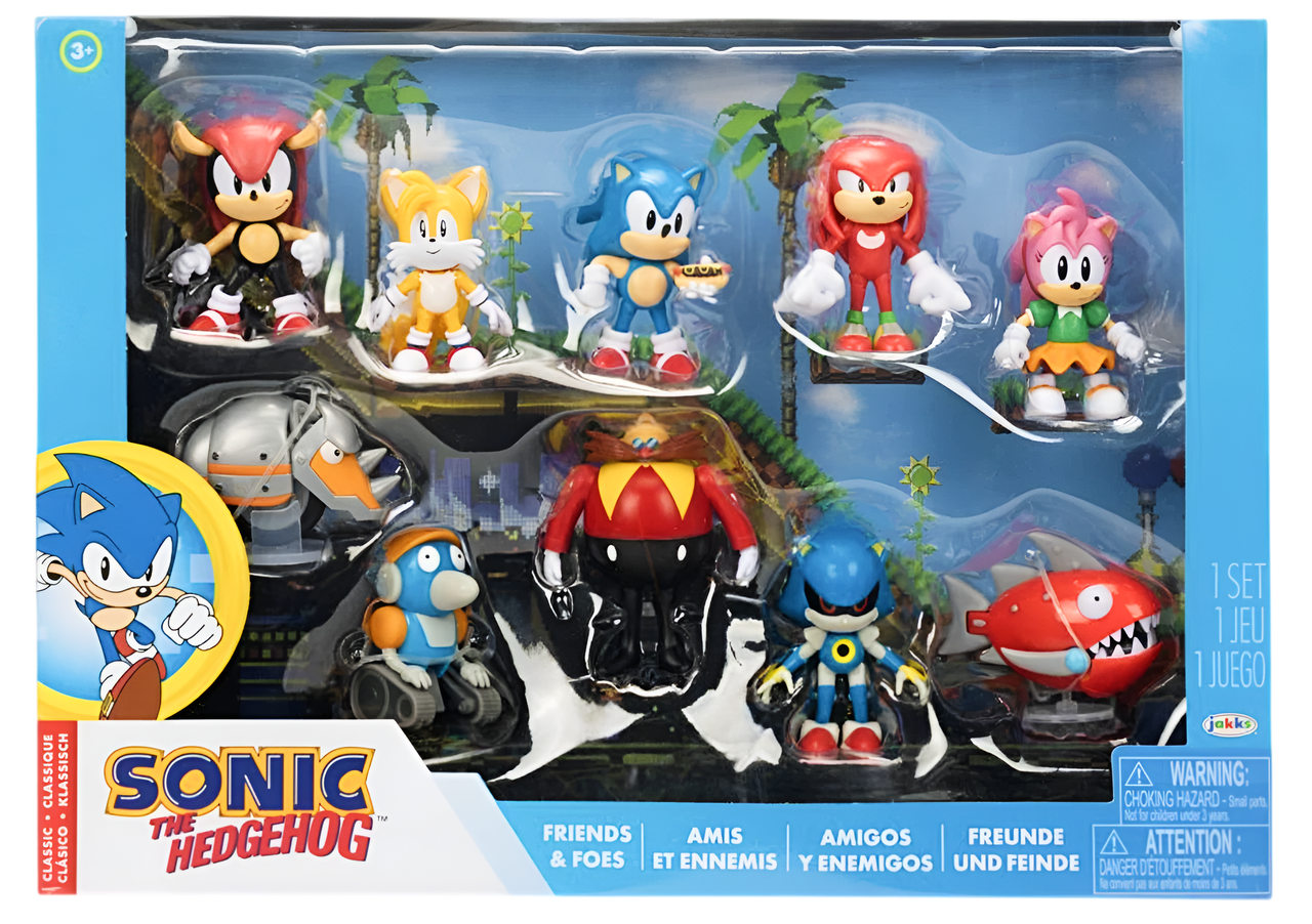 Sonic The Hedgehog Friends & Foes 2.5-inch Figures 10-Pack