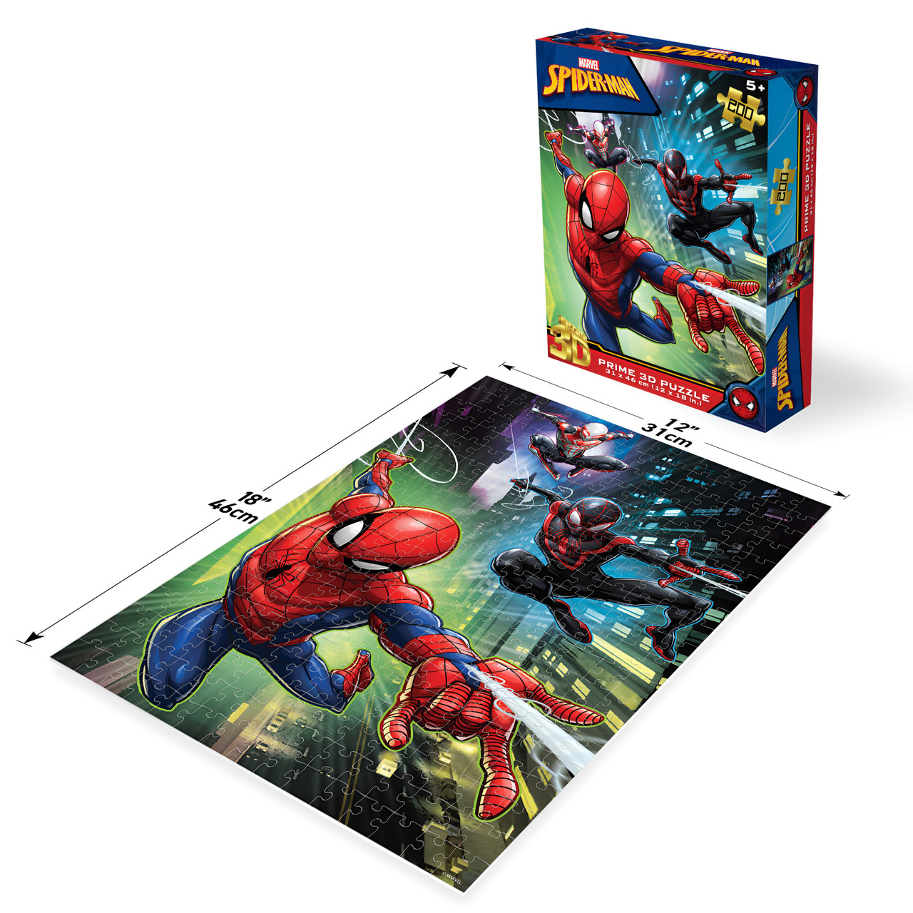 Marvel Spiderman 3D Jigsaw Puzzle 200pc