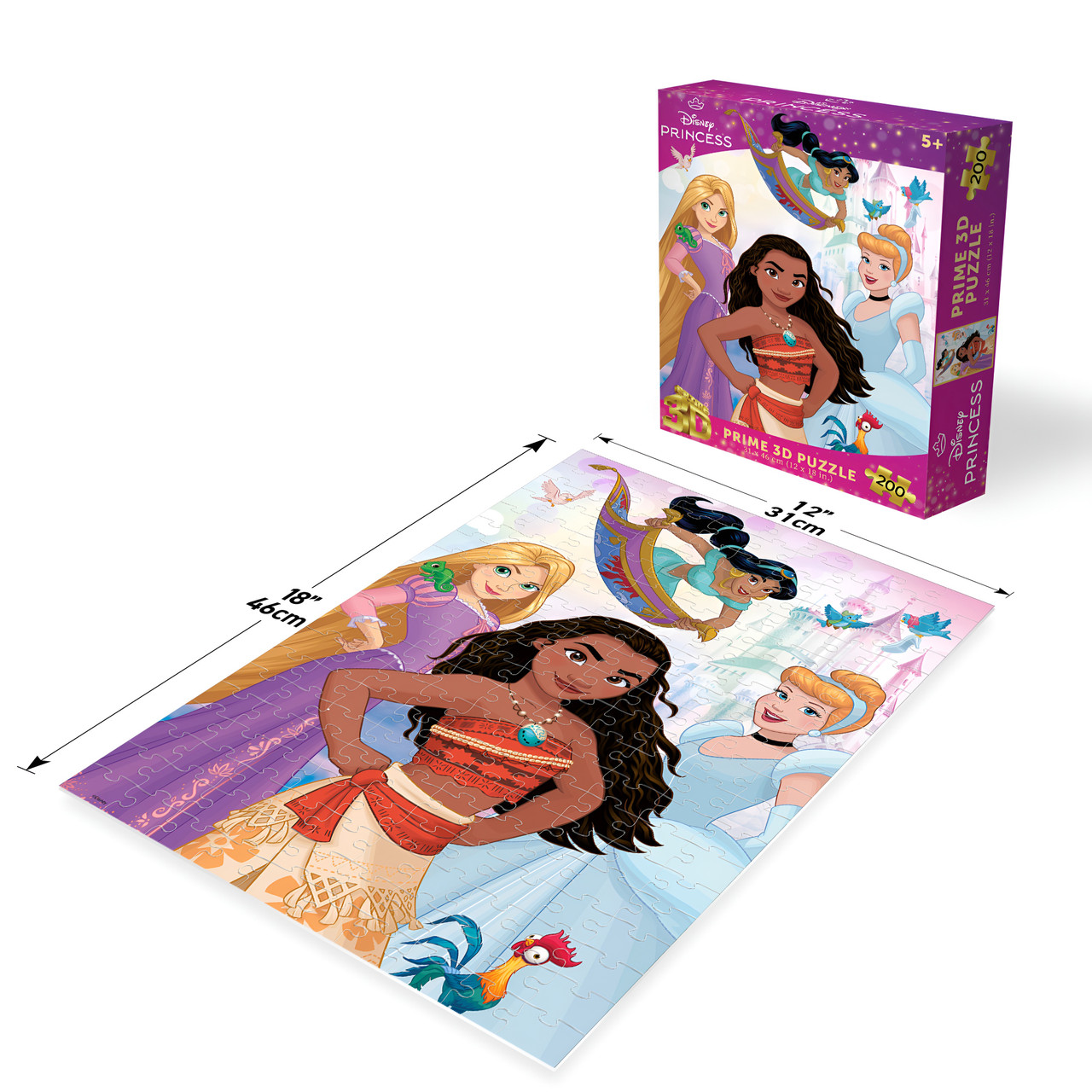 Disney Princess 3D Jigsaw Puzzle 200pc