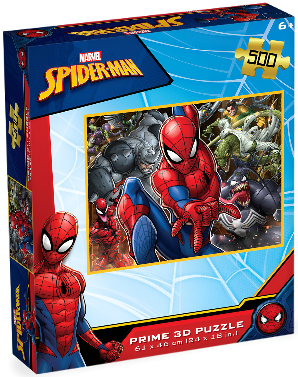 Marvel Spiderman and Villains 3D Jigsaw Puzzle 500pc