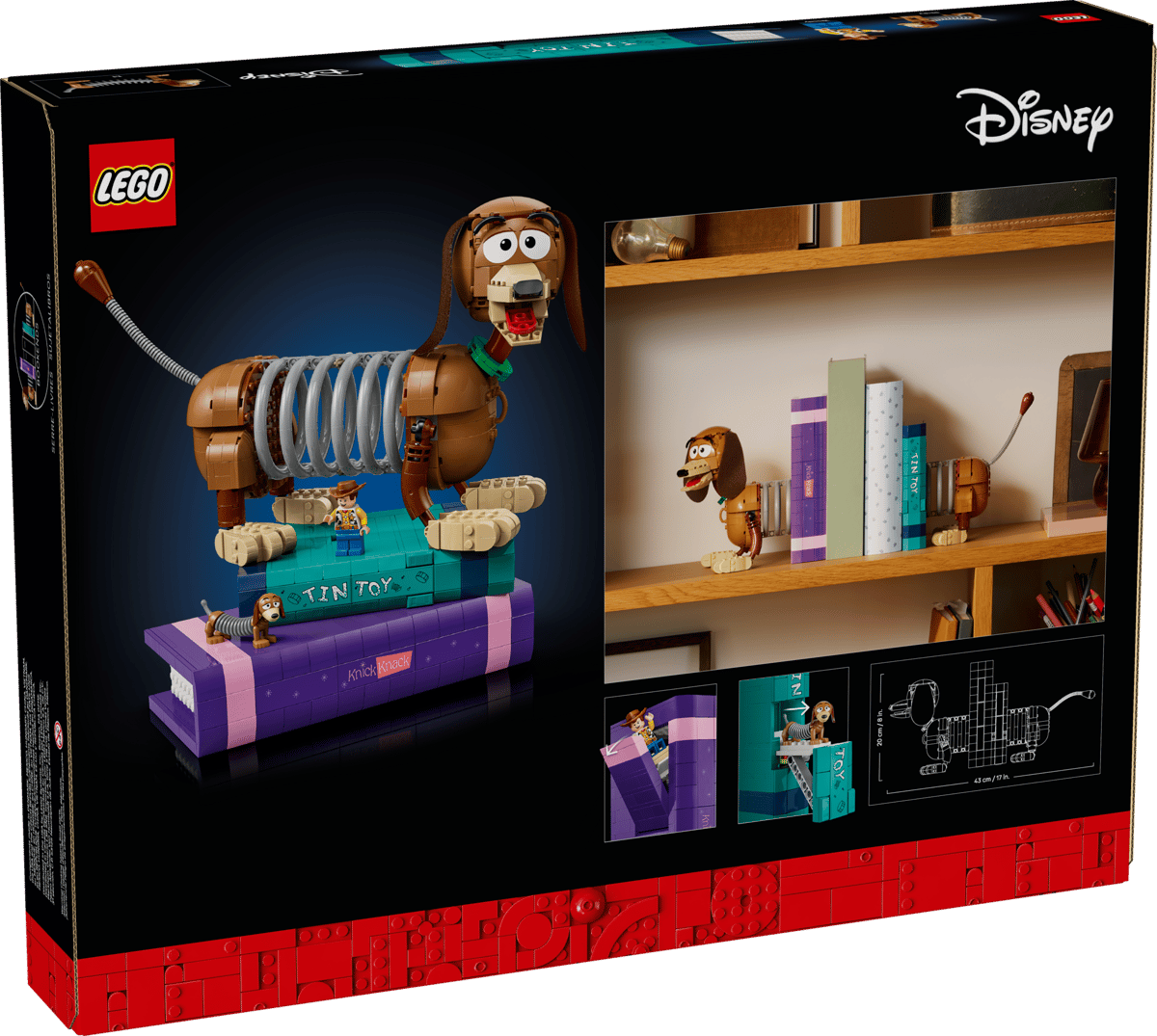 LEGO Disney Toy Story Slinky Dog Bookends 43301