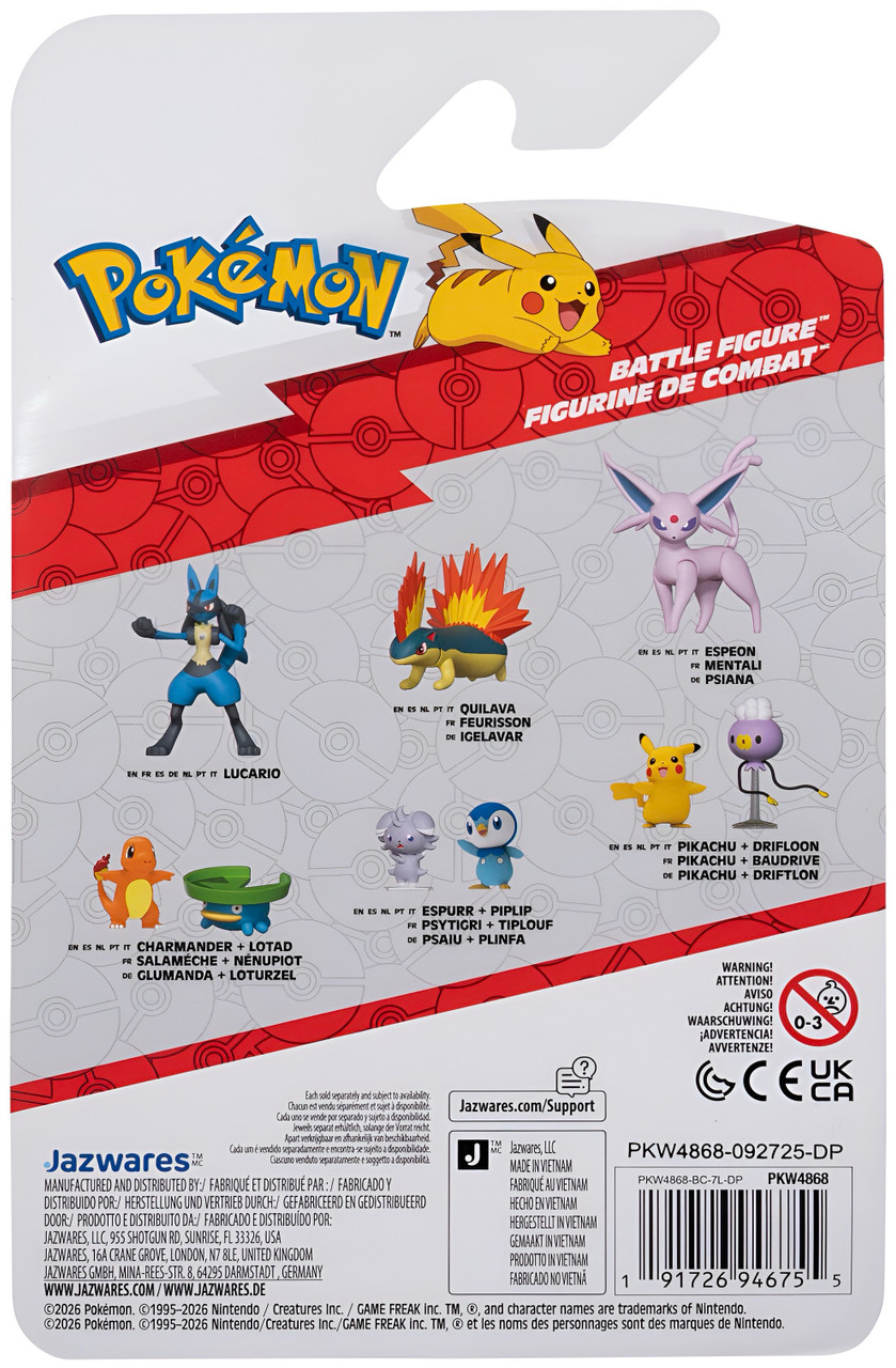Pokemon 3-inch Battle Figure - Lucario