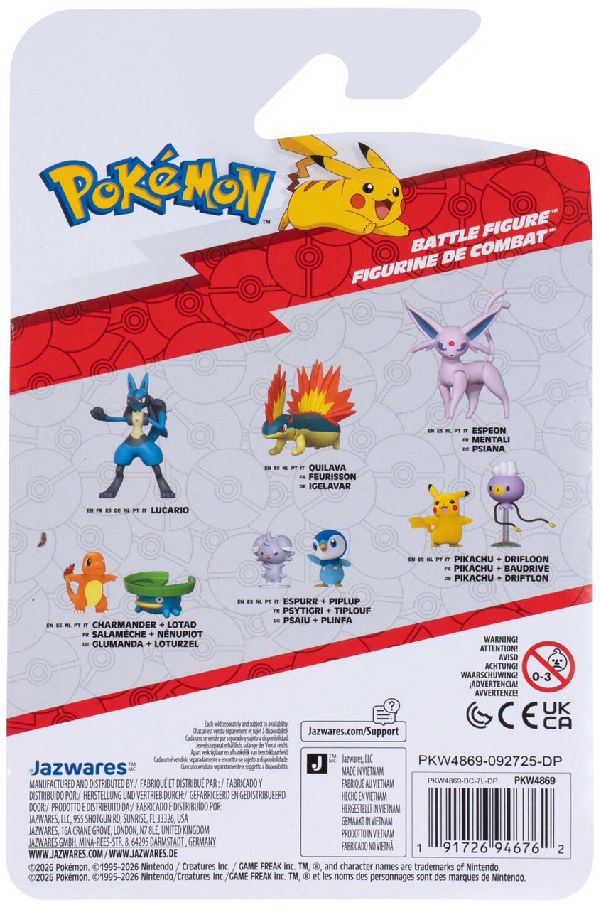 Pokemon 3-inch Battle Figure - Espeon