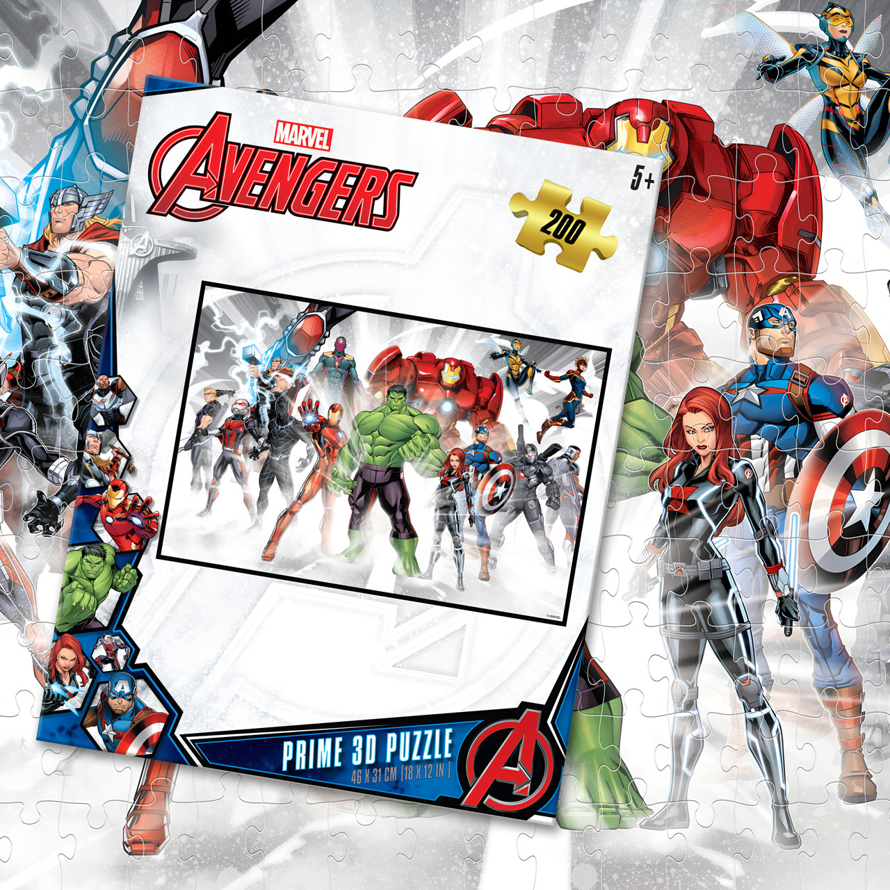 Marvel Avengers 3D Jigsaw Puzzle 200pc
