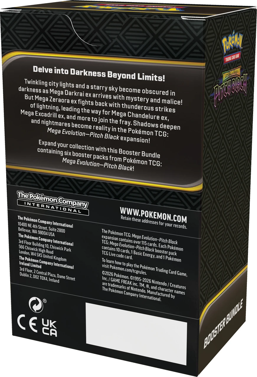 Pokemon TCG Mega Evolutions 5 Pitch Black Booster Bundle