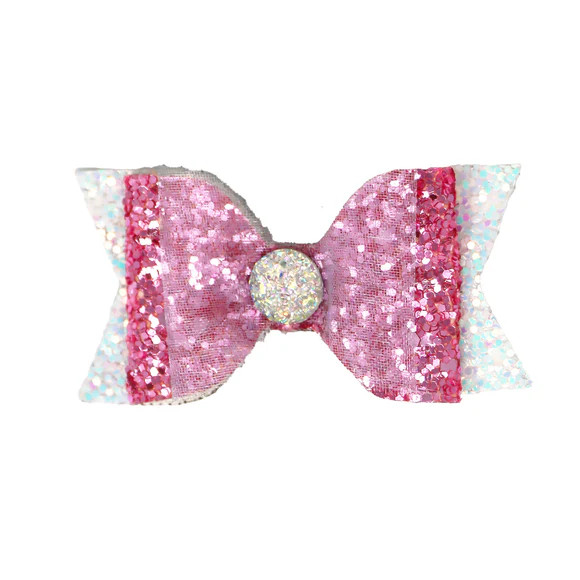 Dreamland Glitter Bow Hair Clips