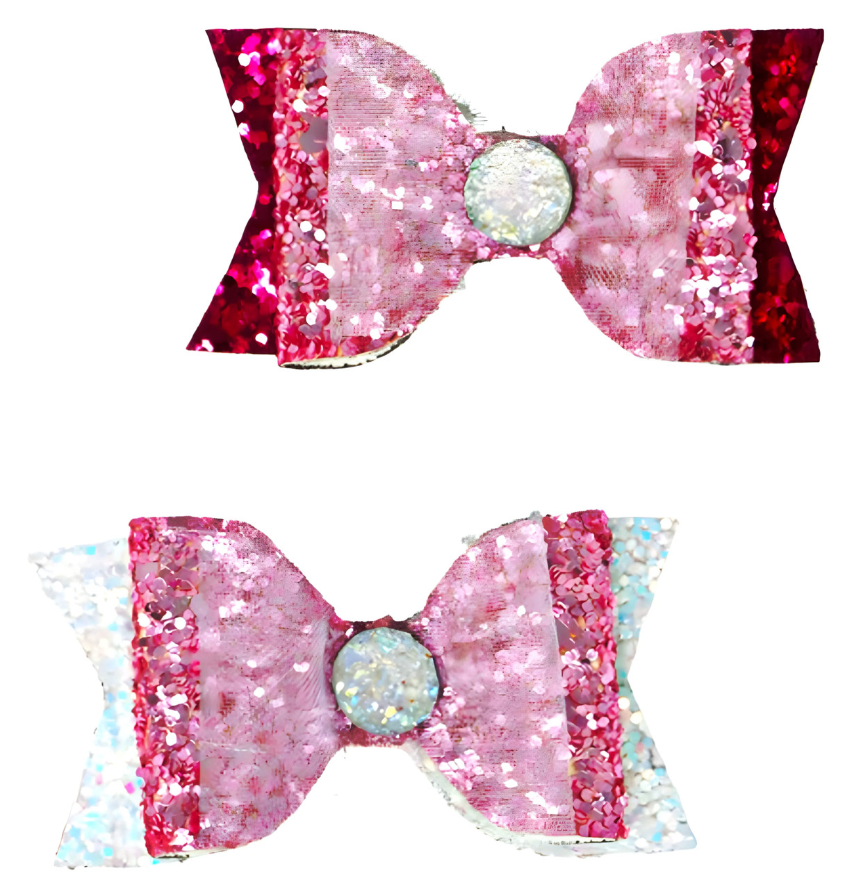 Dreamland Glitter Bow Hair Clips