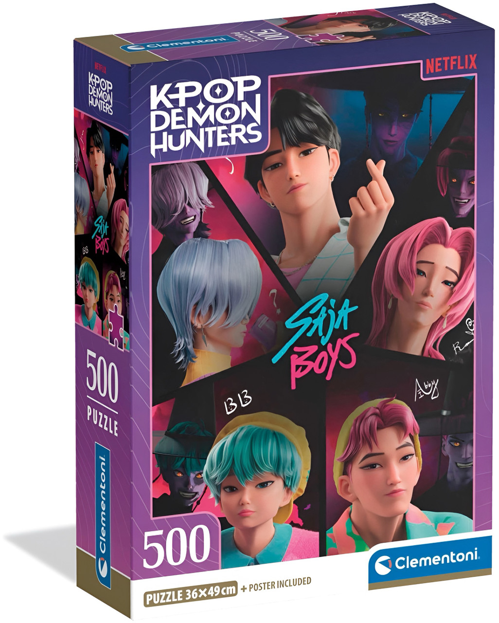 Clementoni - K-Pop Demon Hunters Saja Boys 500pc Jigsaw Puzzle