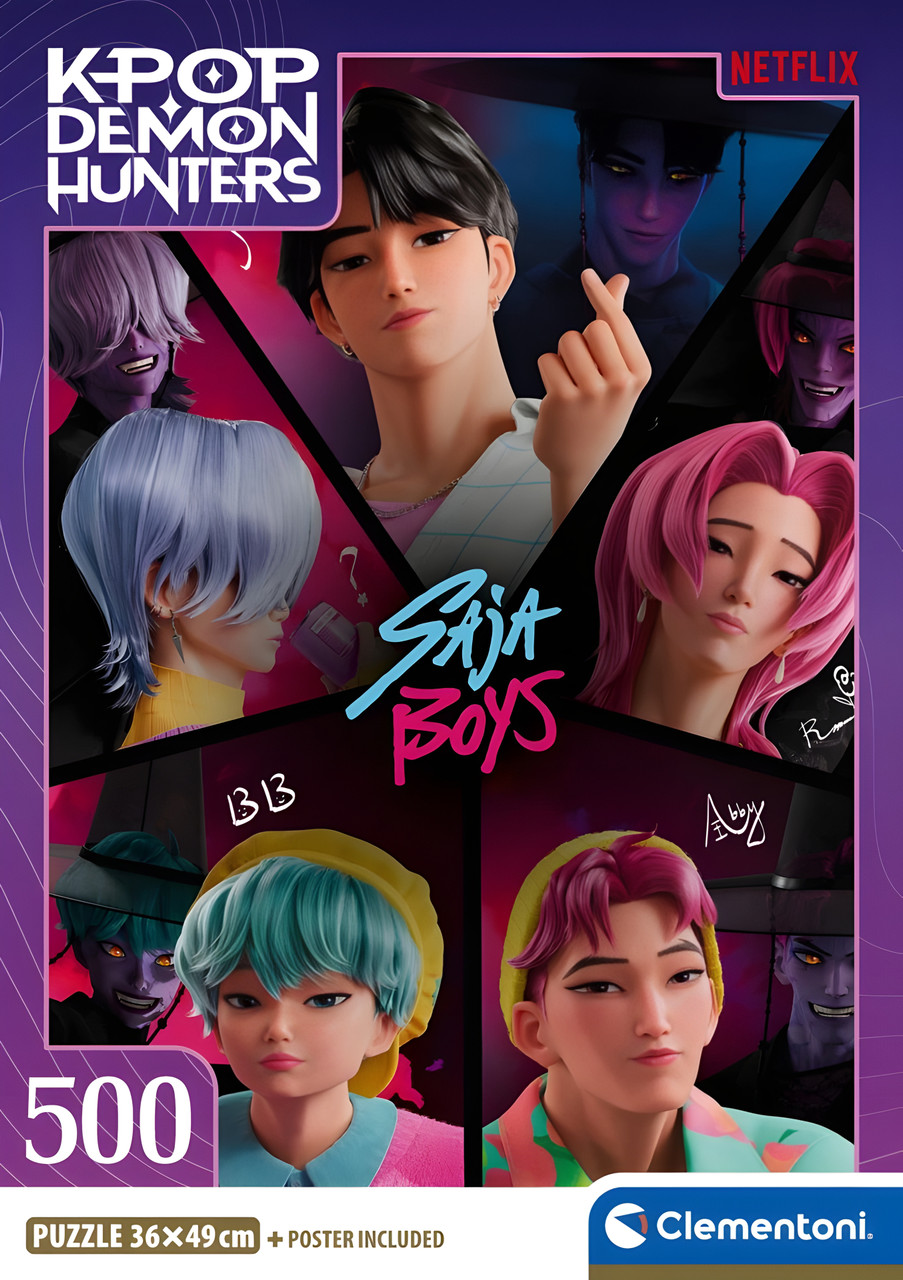 Clementoni - K-Pop Demon Hunters Saja Boys 500pc Jigsaw Puzzle