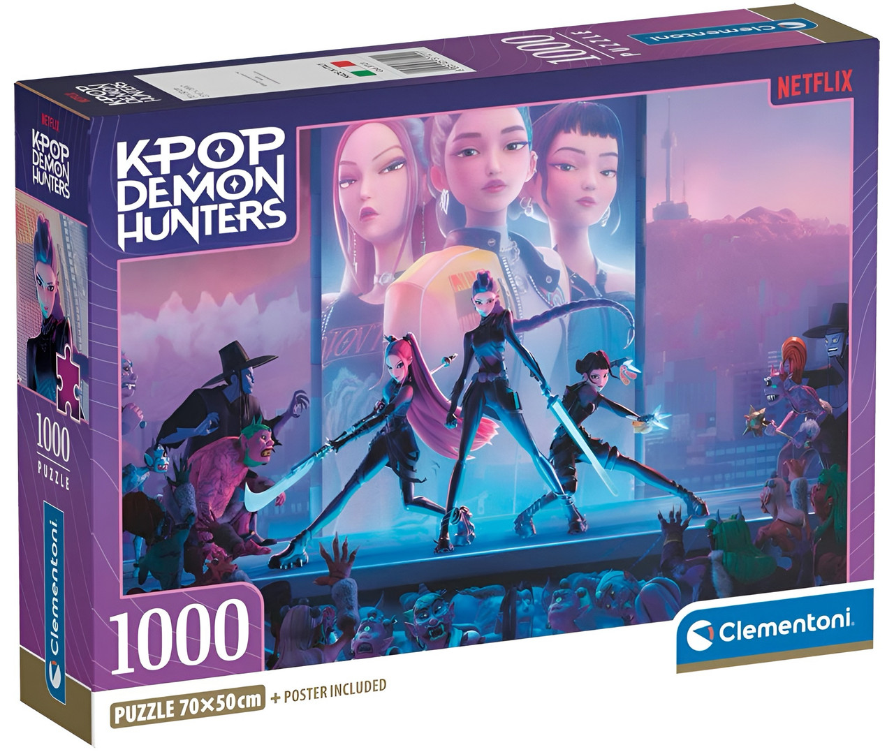 Clementoni - K-Pop Demon Hunters Compact 1000pc Jigsaw Puzzle