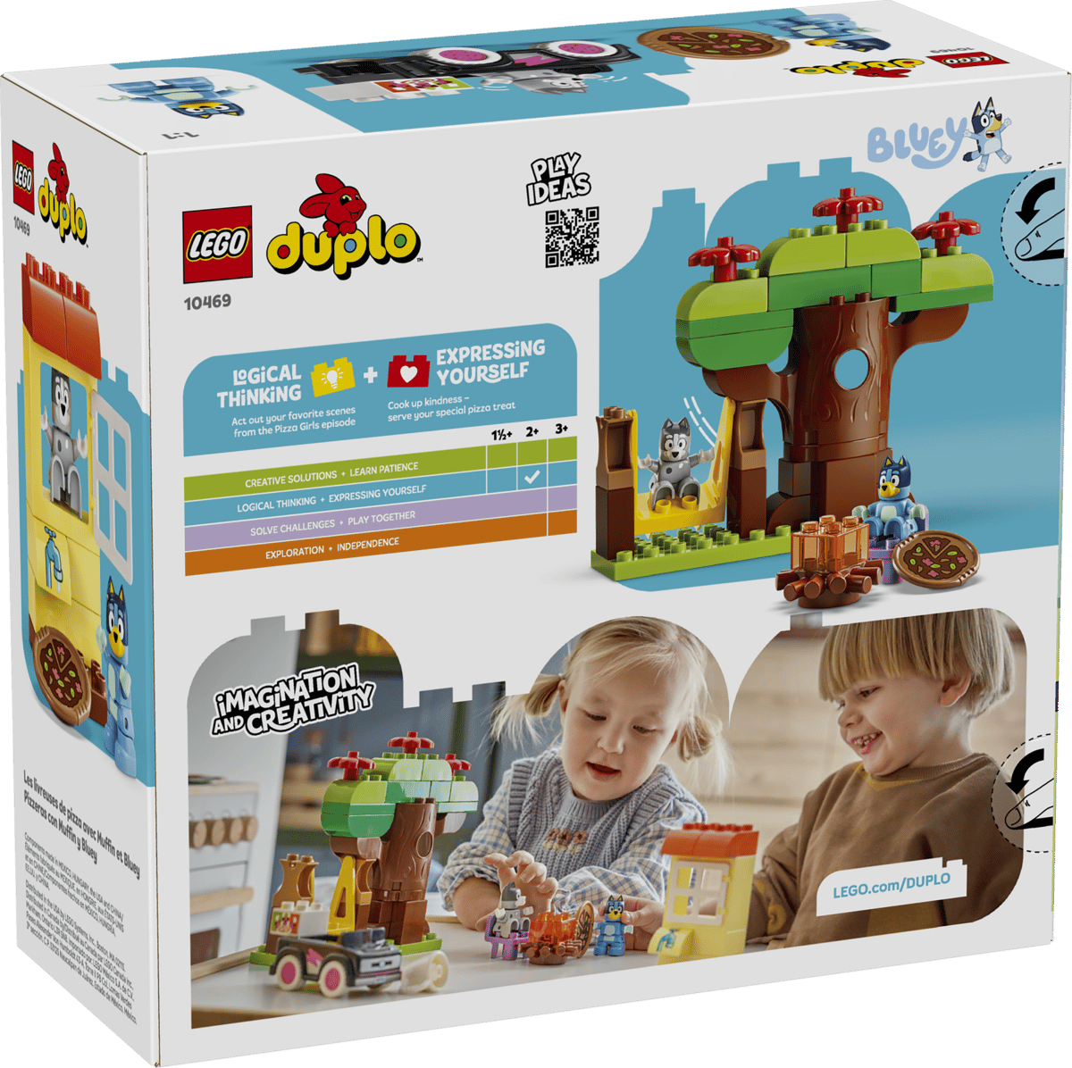 LEGO DUPLO Pizza Girls with Muffin and Bluey 10469