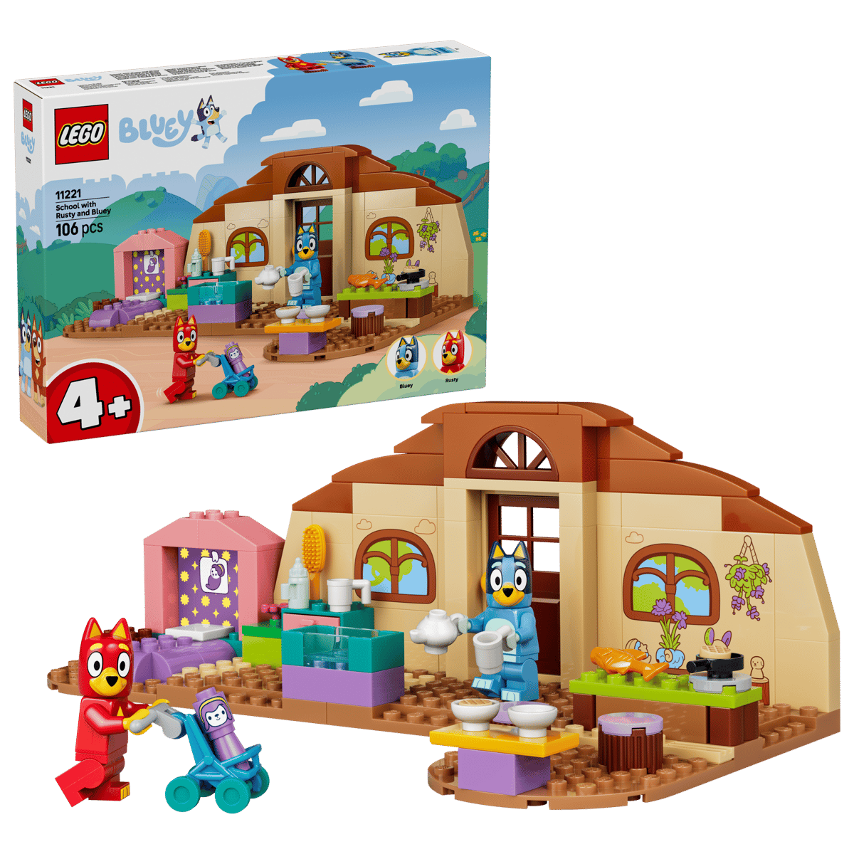 LEGO Bluey School with Rusty and Bluey 11221