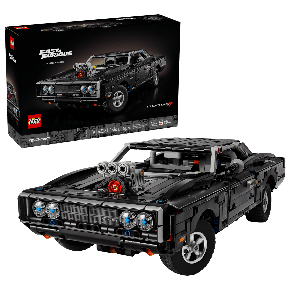LEGO  Technic Fast and Furious Dodge Charger R/T Car 42231