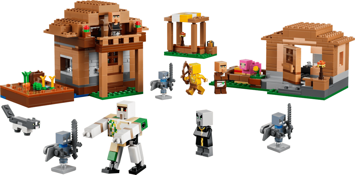 LEGO Minecraft Evoker Village Attack 21596