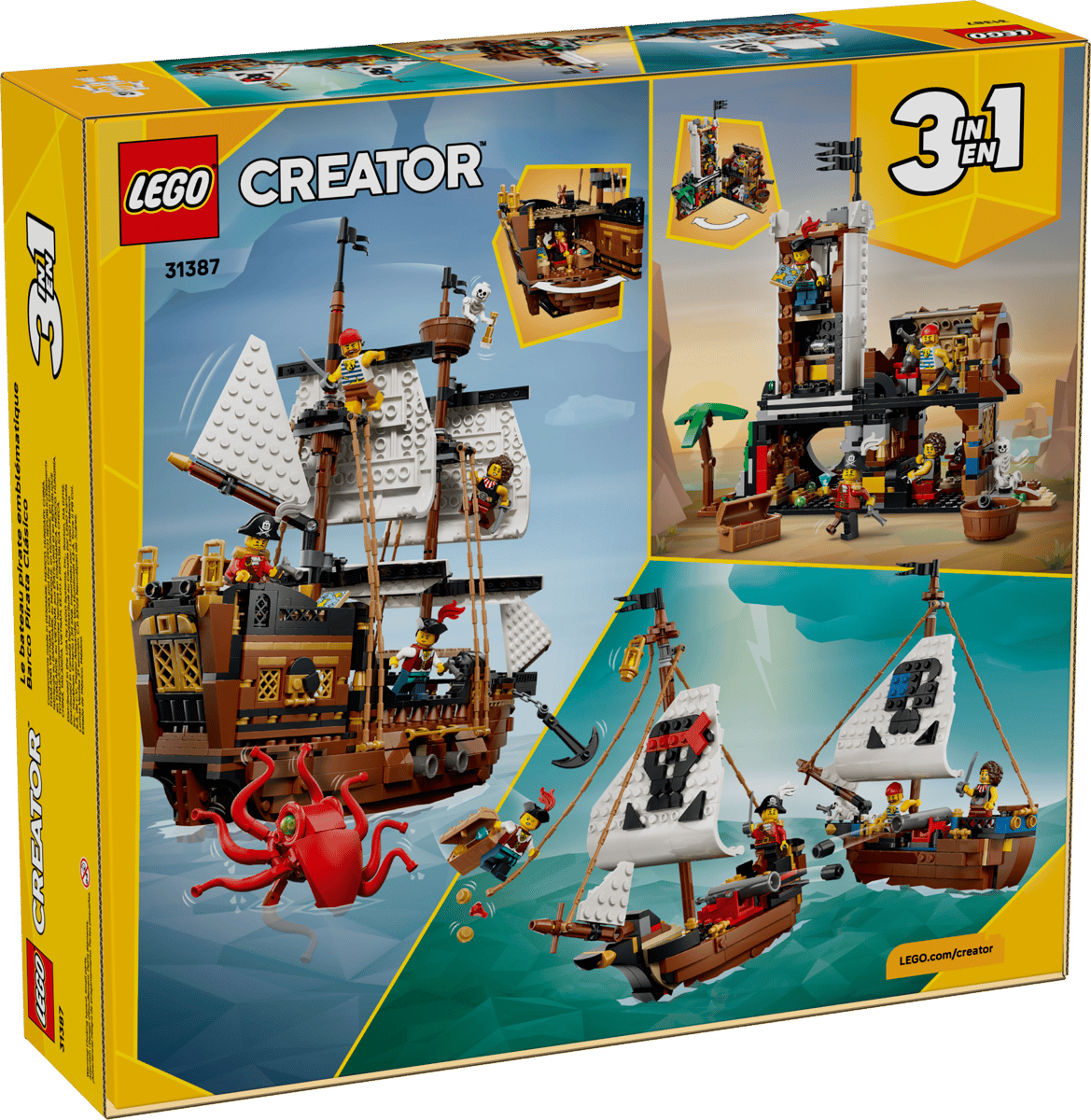LEGO Creator 3-in-1 Iconic Pirate Ship 31387