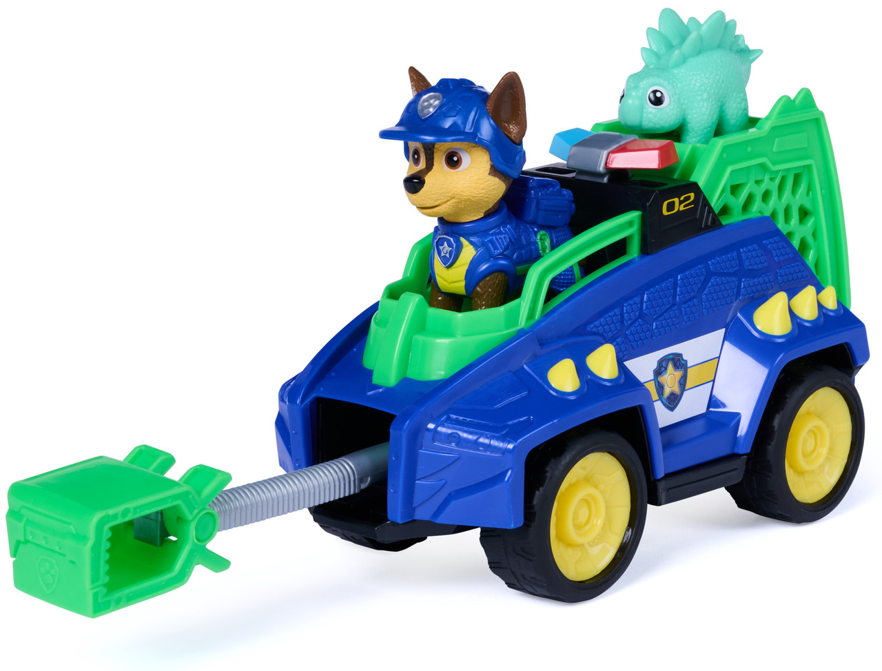 Paw Patrol The Dino Movie - Dino Vehicle Chase with Dinosaur Figure