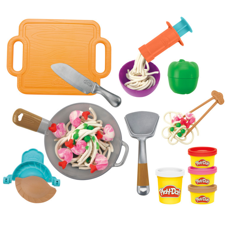Play-Doh Crazy Waffle Cafe and Wok & Wonton Playset