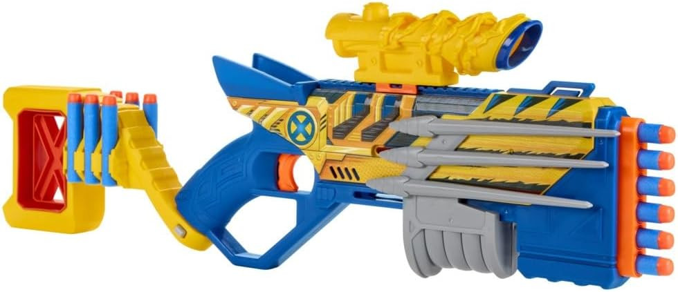 Nerf Marvel Wolverine Blaster and 12 Nerf Elite Darts